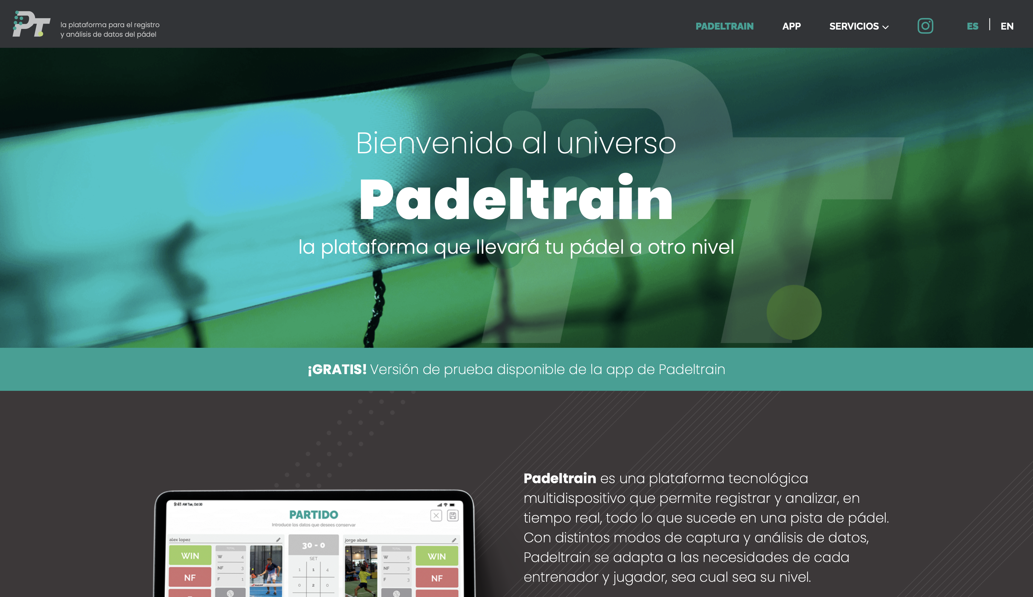 Módulo PadelManager para PT Suite